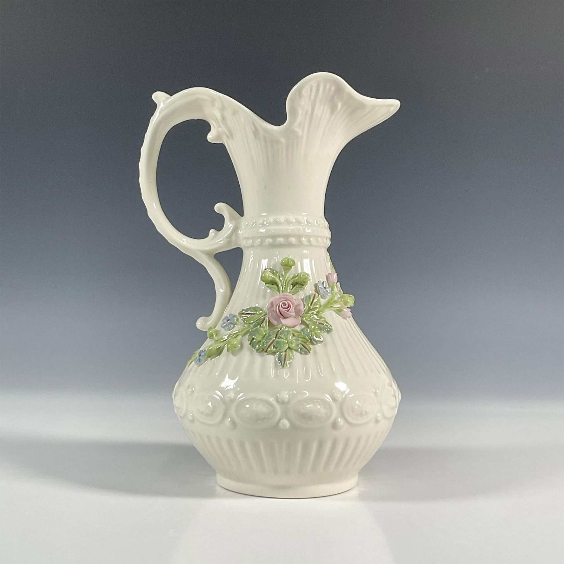 Belleek Pottery Porcelain Aberdeen Pitcher - Image 5 of 6