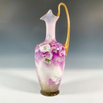 Jean Pouyat Porcelain Limoges Aster Pitcher, Signed