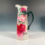Jean Pouyat, Limoges France Porcelain Vase w/Dragon Handle