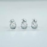 Swarovski Silver Crystal Figurines, Baby Penguins