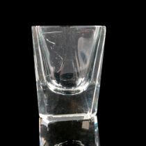 Vintage Hexagonal Shape Rim And Base Shot Glass