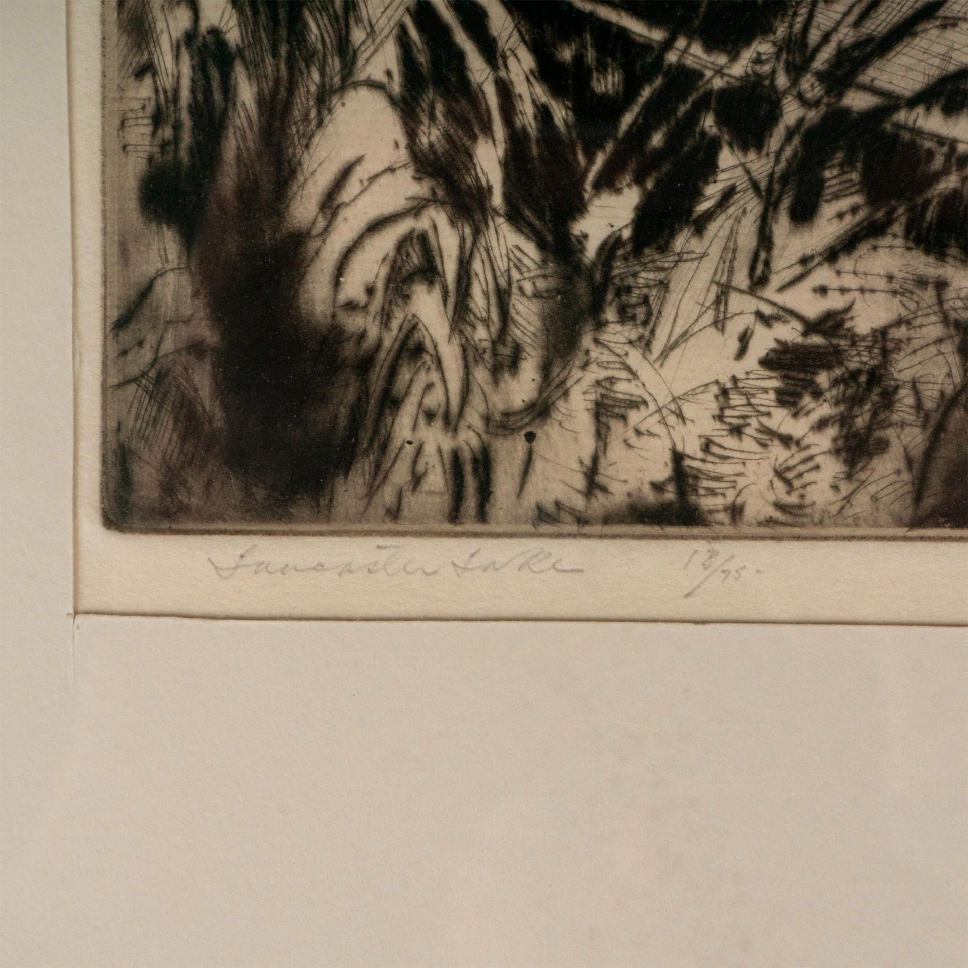 Mildred Bryant Brooks, Original Etching on Paper, Signed - Image 3 of 3