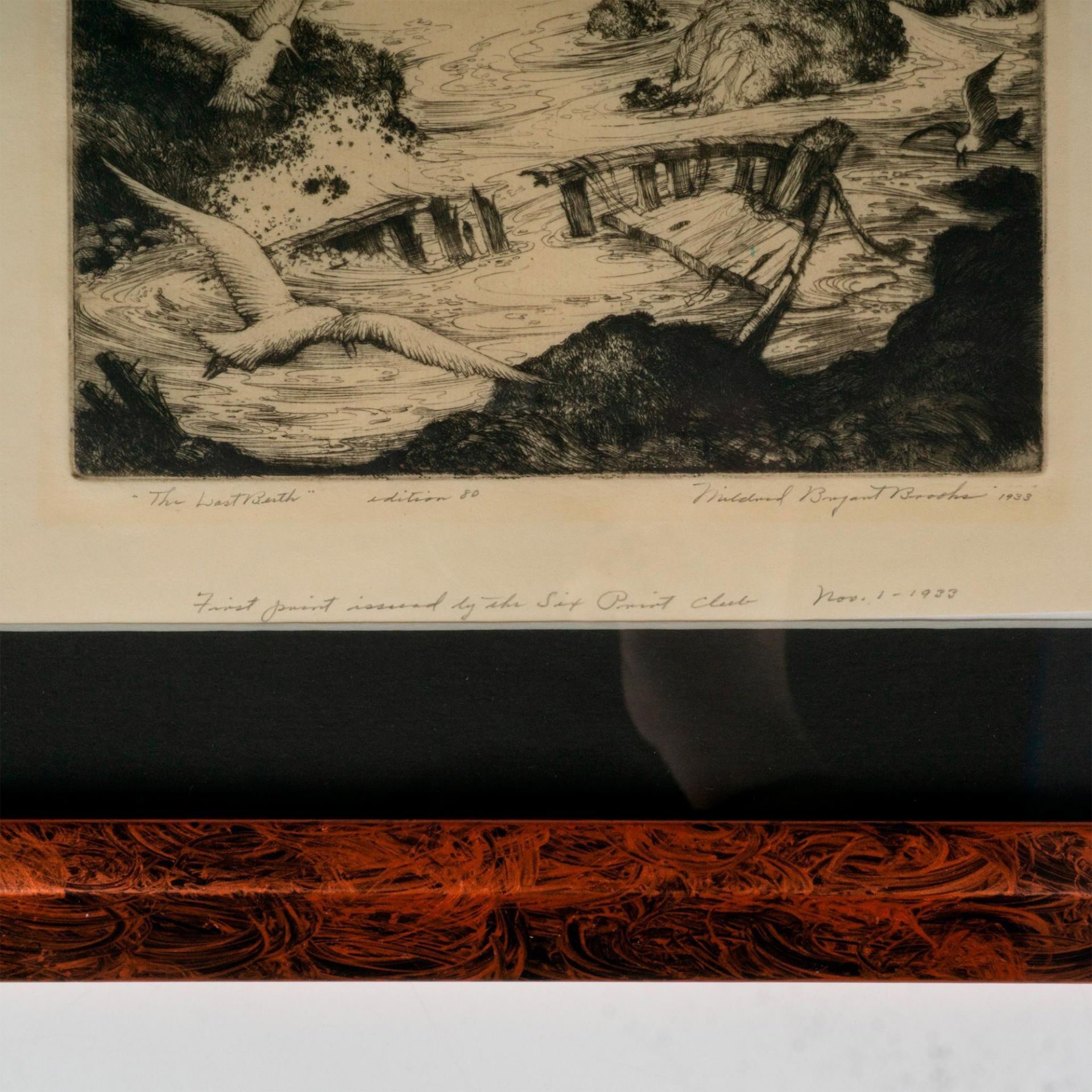 Mildred Bryant Brooks, Original Etching on Paper, Signed - Image 3 of 3