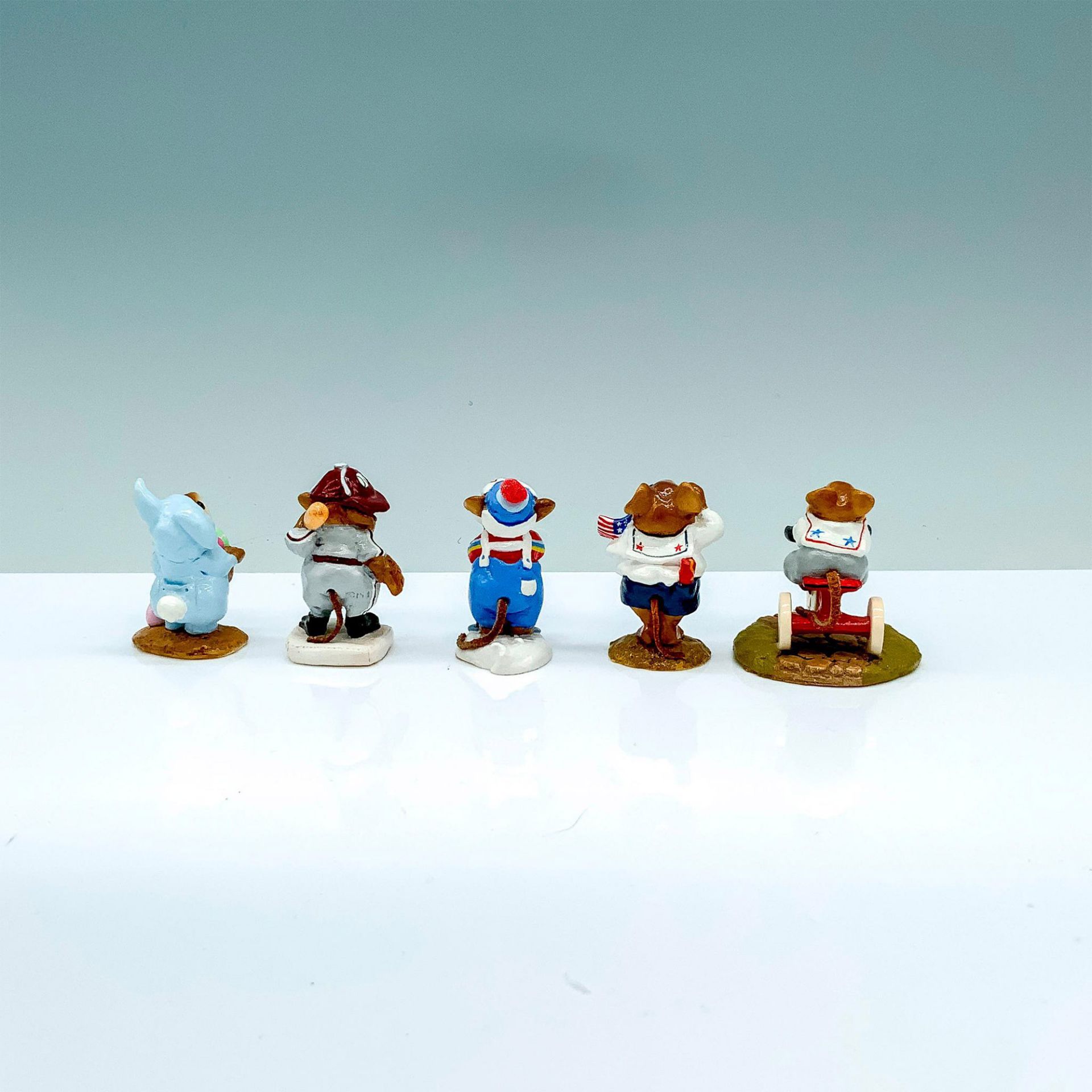 5pc Annette Petersen Miniature Figurines, Wee Forest Folk - Image 2 of 3