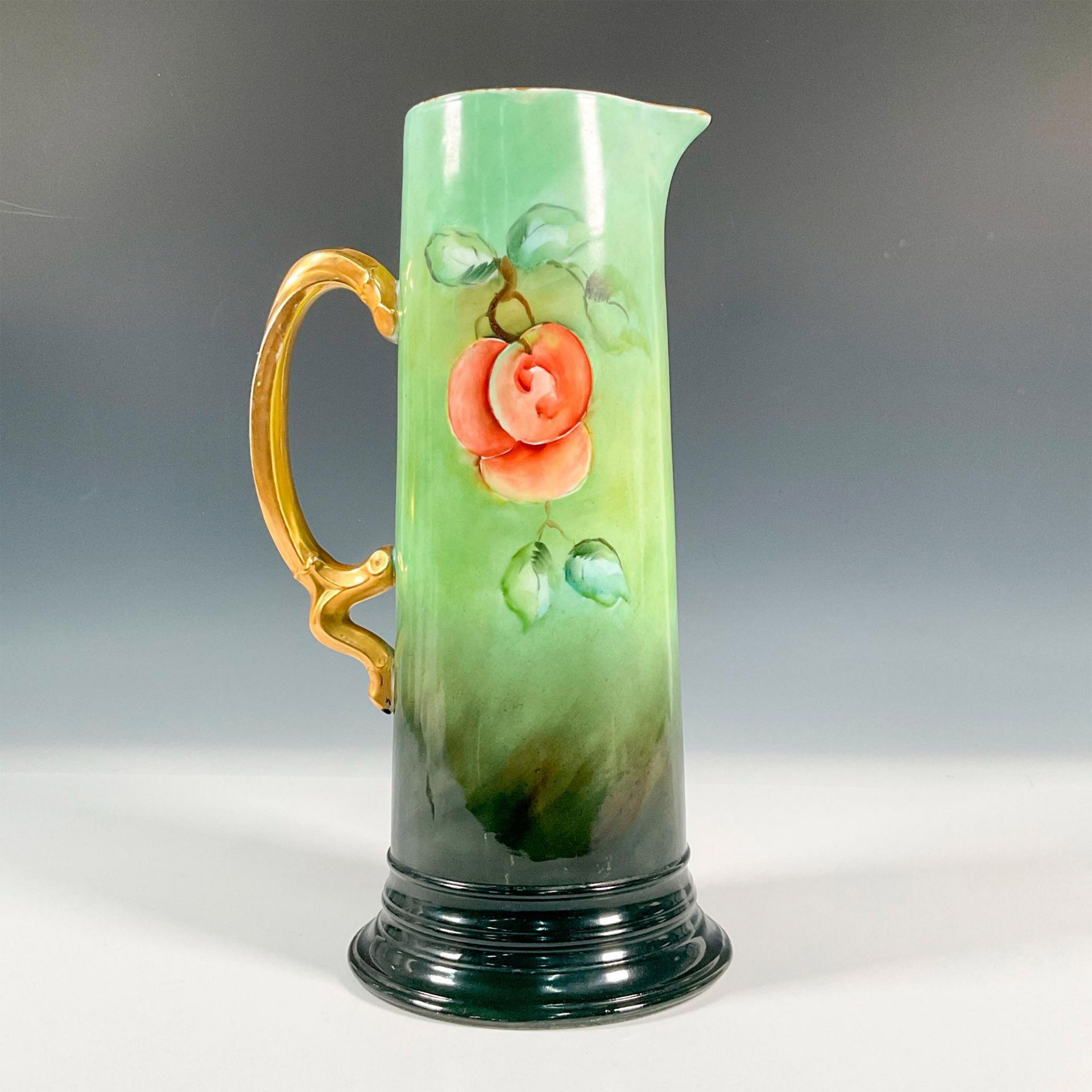 Jean Pouyat Porcelain Limoges Cherry Pitcher - Image 2 of 4