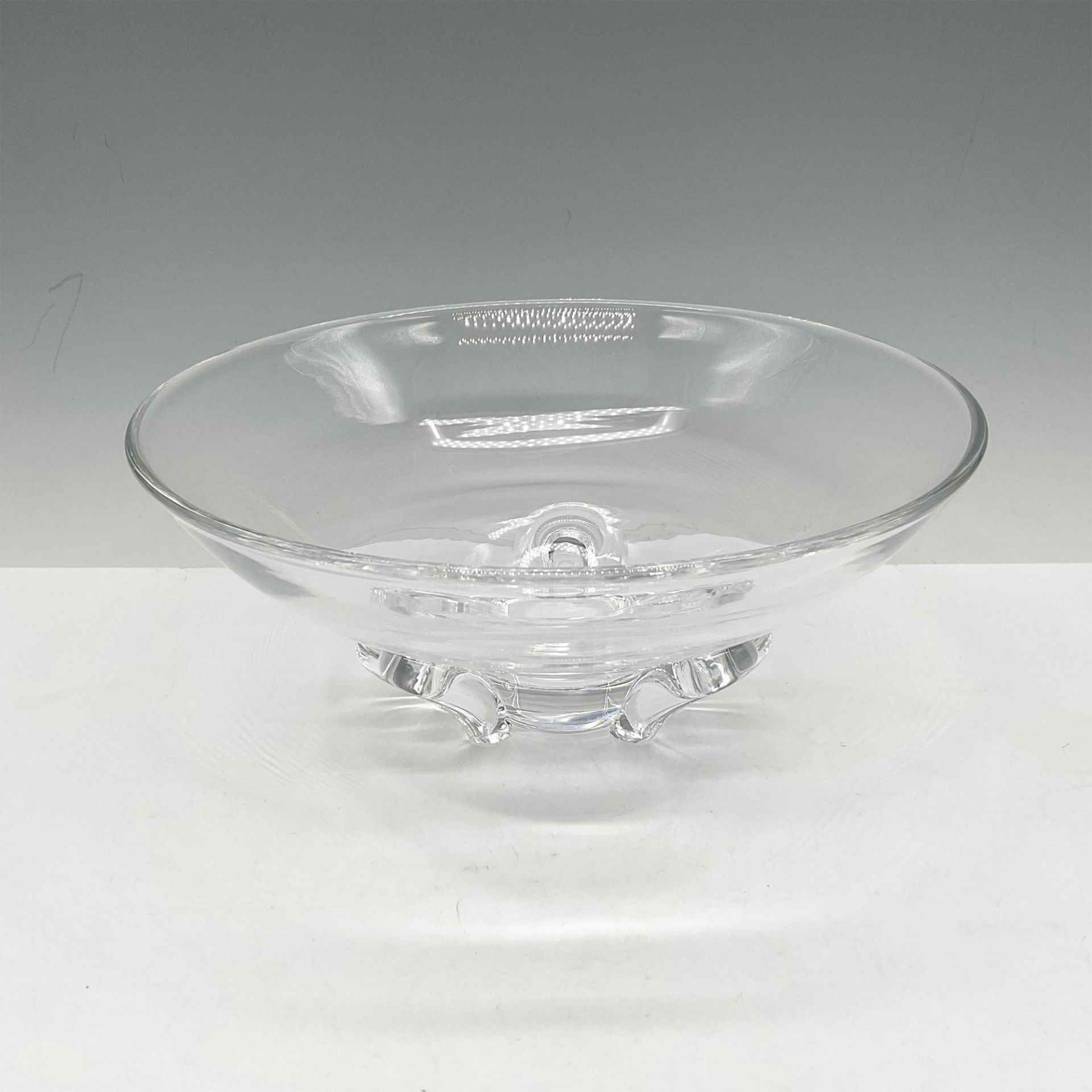 Steuben Clear Crystal Glass Footed Bowl