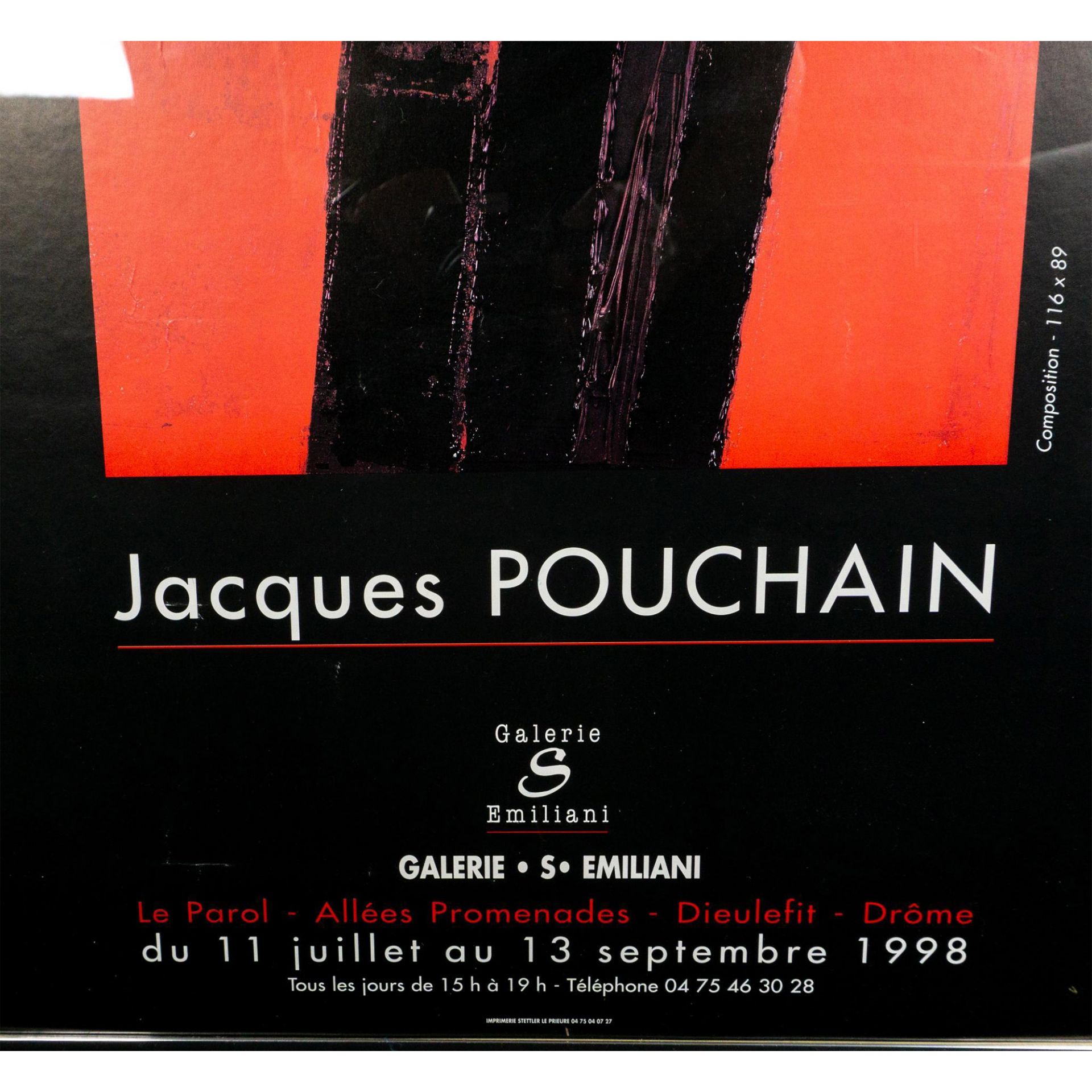 Jacques Pouchain, Exhibition Poster Galerie Emiliani - Image 3 of 4