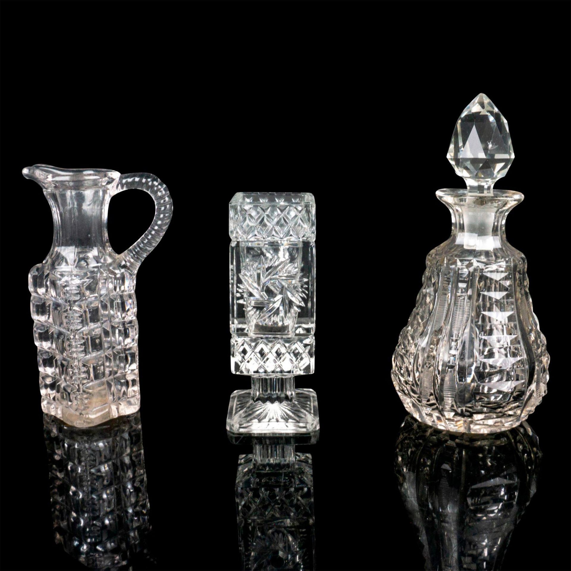 3pc Crystal Houseware Set