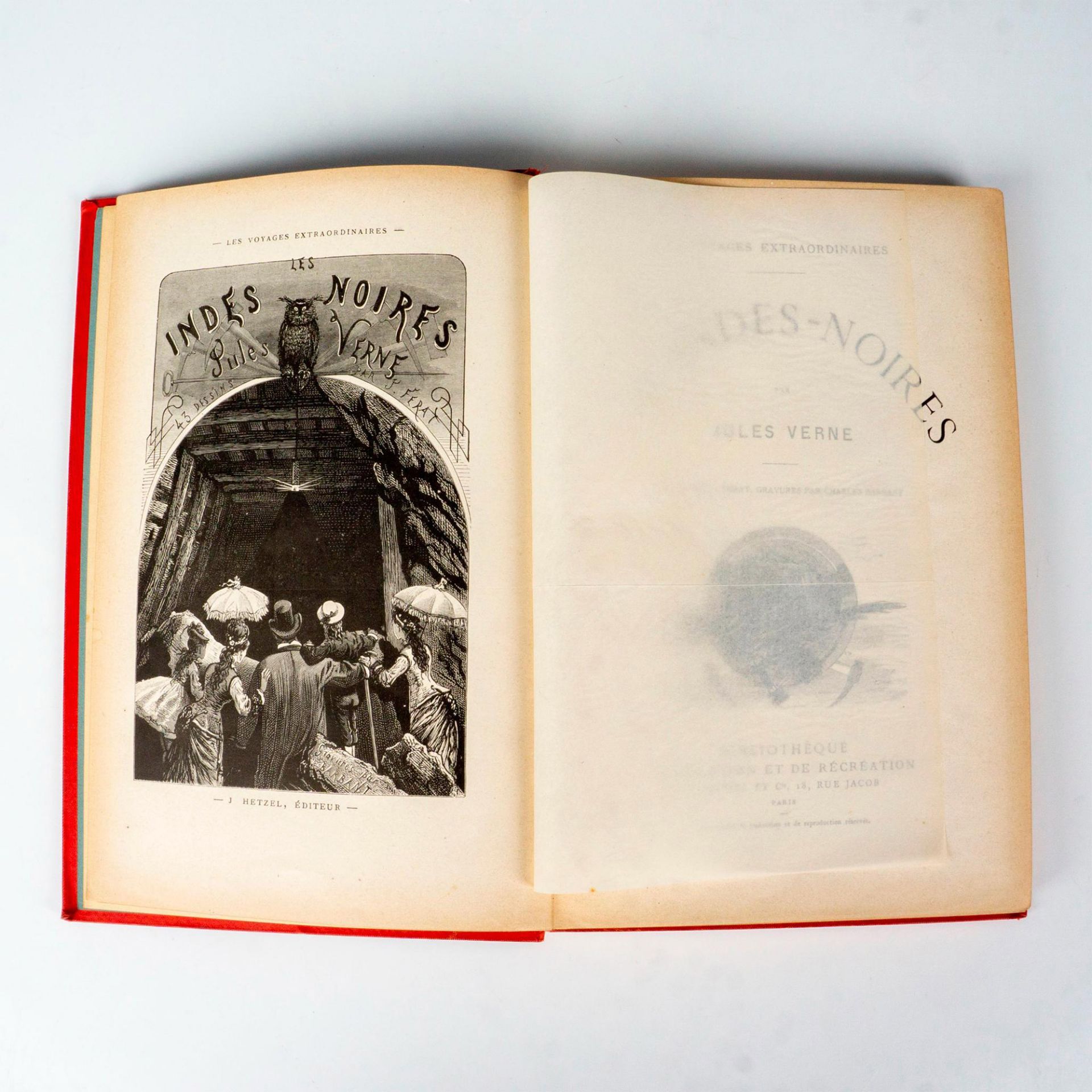 Jules Verne, Les Indes Noires, Au Steamer Red Macaron - Bild 3 aus 4