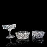 3pc Glass Compote Bowl Set