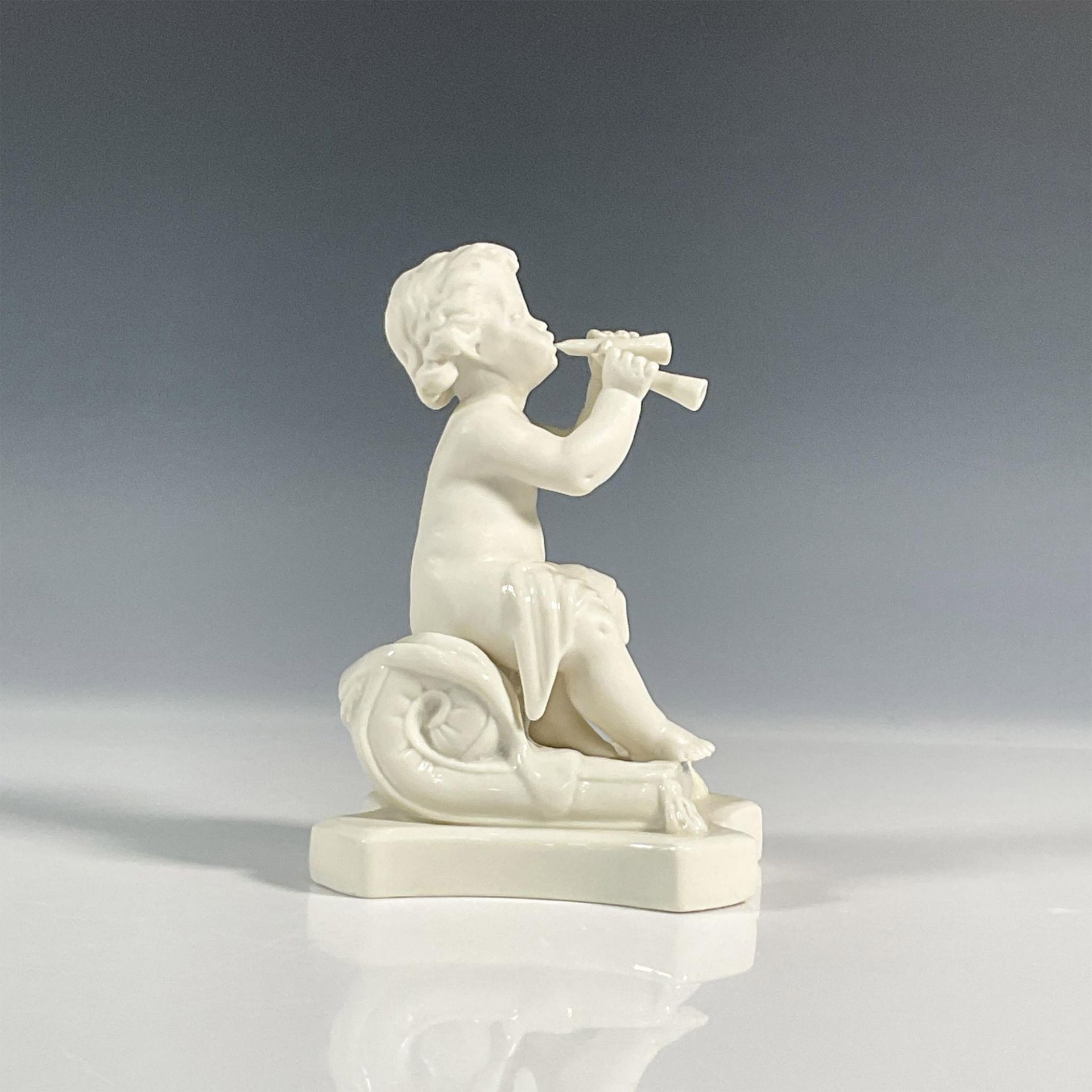 Belleek Porcelain Figurine, Minstrel with Pipes - Bild 4 aus 5