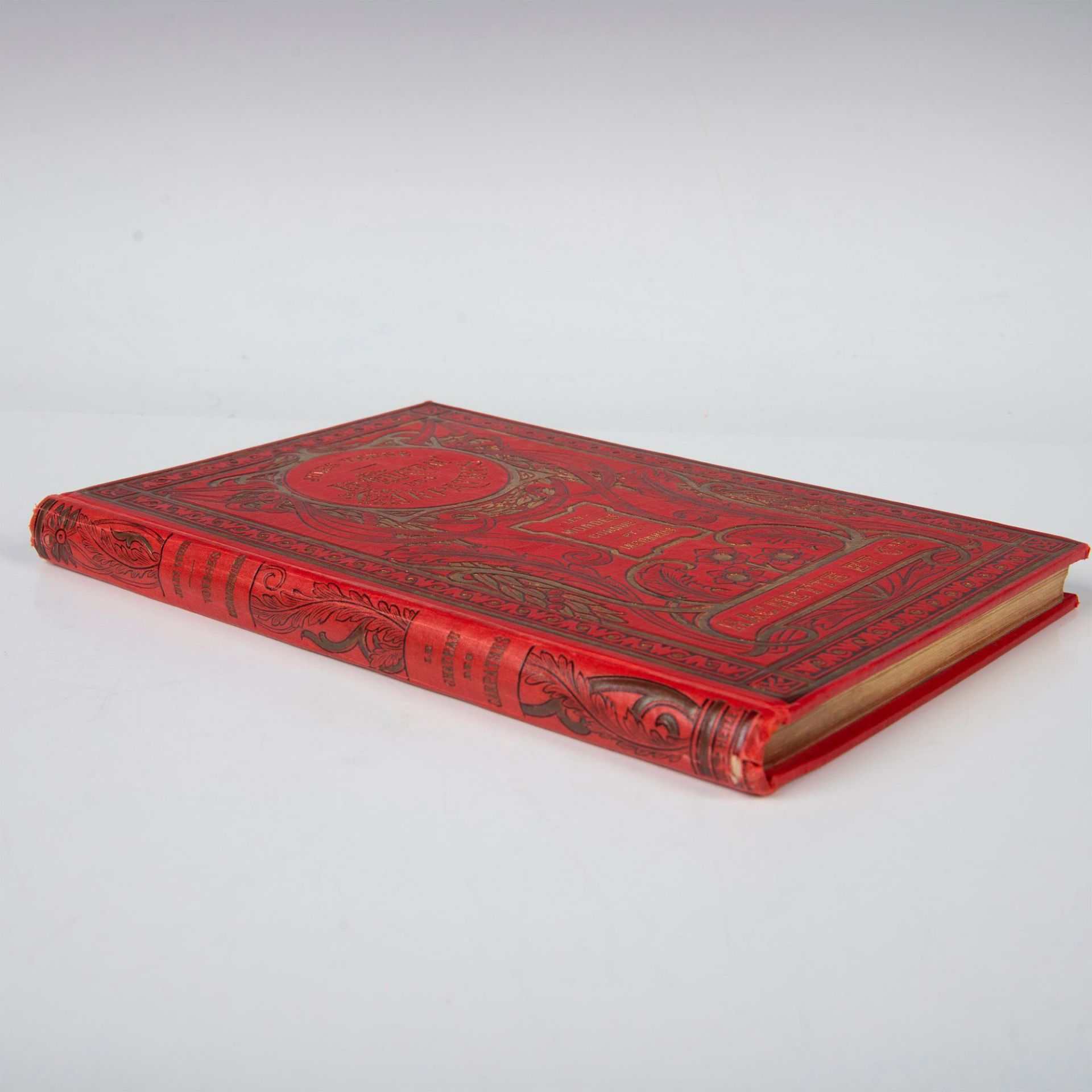 Jules Verne, Le Chateau des Carpathes, Hachette & Cie, Red - Image 3 of 5