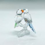 Swarovski Crystal Figurine, Pair of Budgies