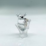 Swarovski Silver Crystal Figurine, Koala Mother and Baby