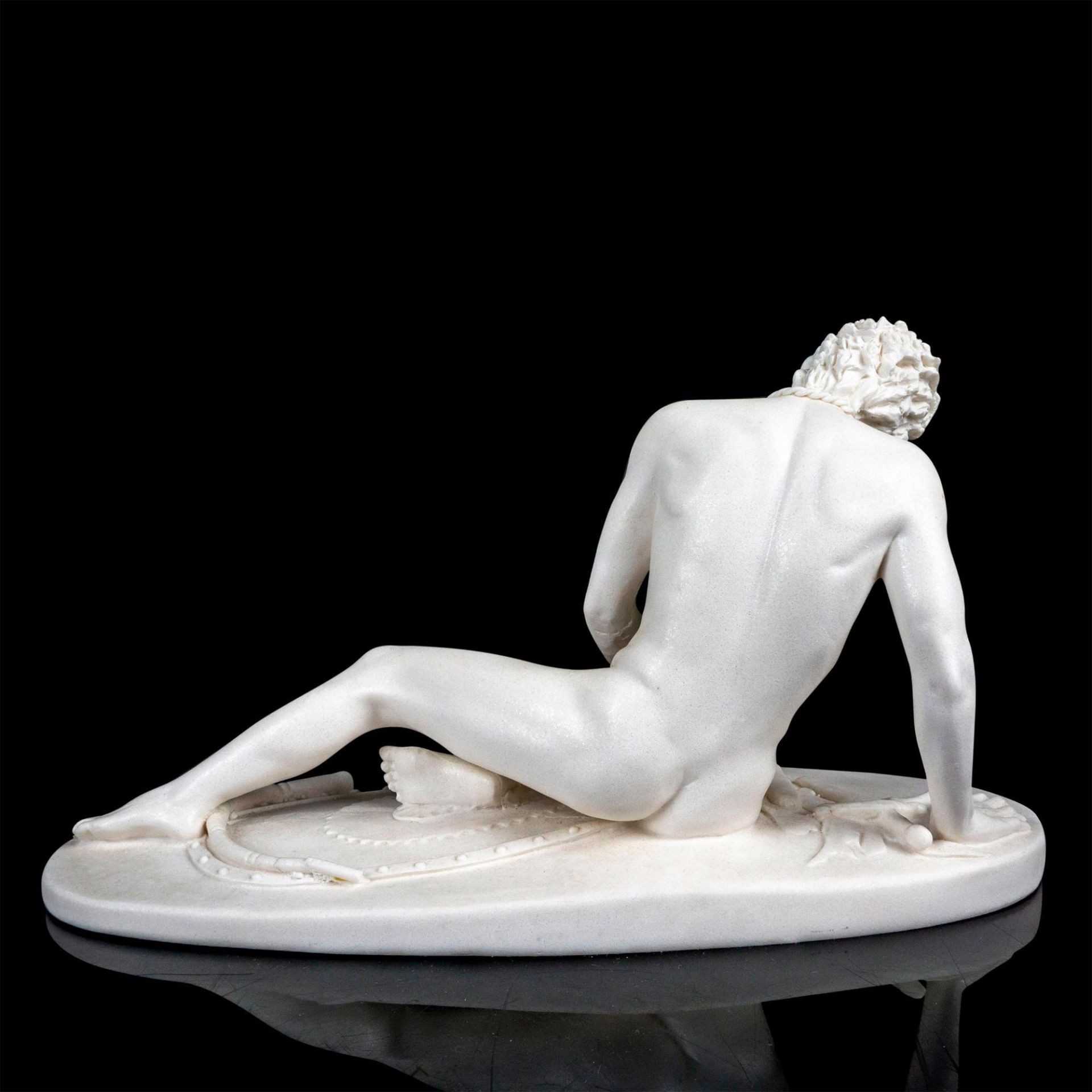 Alabaster Sculpture, Nude Dying Gaul - Bild 2 aus 3