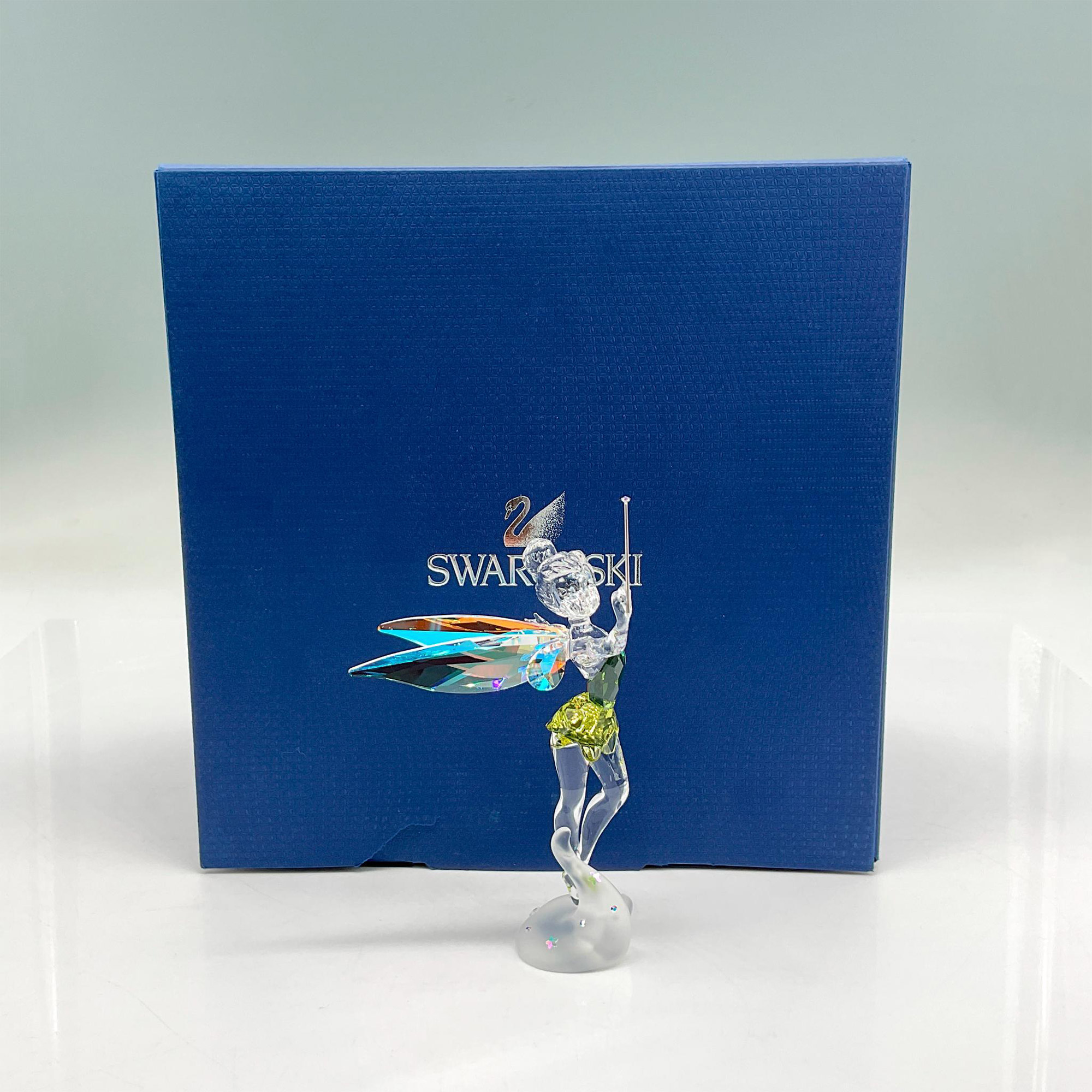 Swarovski Silver Crystal Figurine, Tinkerbell Green Dress - Image 5 of 5