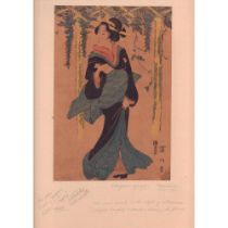 Eizan (Japanese, 1787-1867) Bijin-Ga Woodblock Print