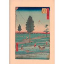 Hiroshige (Japanese, 1797-1858) Woodblock Print, Fukuroi