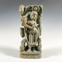 Hand Carved Alabaster Goddess Saraswati Statue