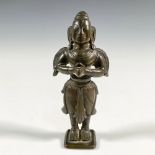 Indian Bronze Mini Statue of Hindi Deity