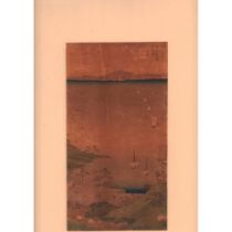 Hiroshige (Japanese, 1797-1858) Woodblock Print, Arai