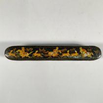 Persian Islamic Papier Mache Lacquer Travel Pen Box