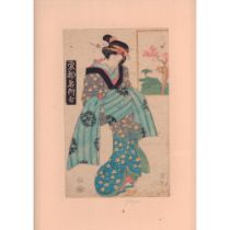 Attributed to Eizan (Japanese) Bijin-Ga Woodblock Print