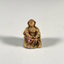 18th Century Indo-Portuguese Goa Bone Virgin Mary Figurine