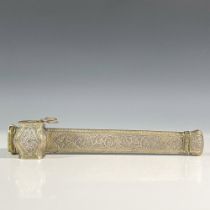 Middle Eastern Brass Qalamdan Divit Traveling Inkwell