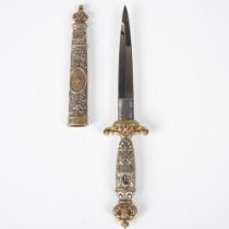 European Romantic Dagger and Sheath