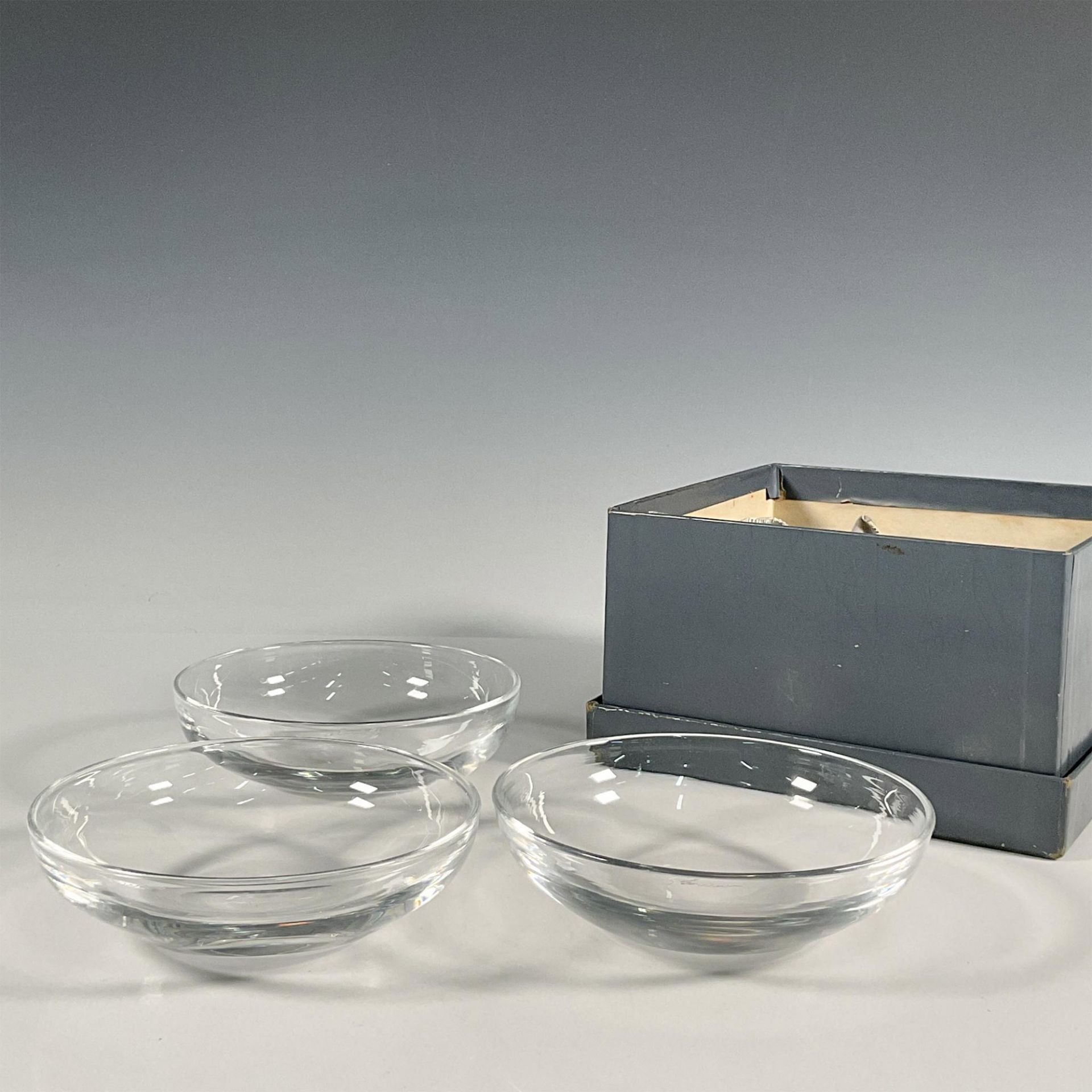 3pc Steuben Glass Dessert Bowls - Image 7 of 7