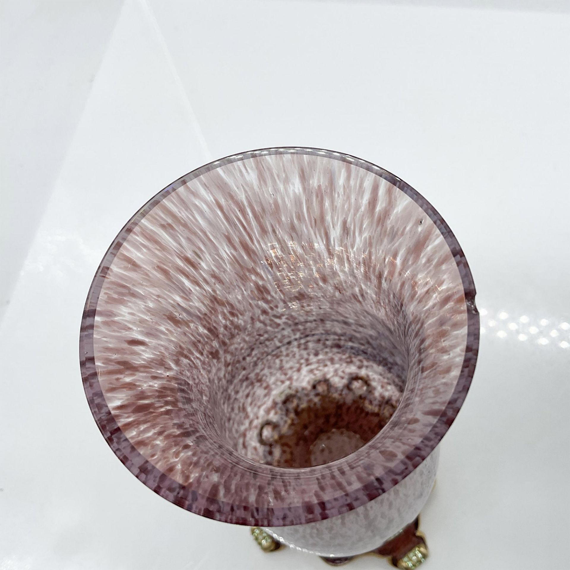 Jay Strongwater Enamel and Glass Vase - Bild 3 aus 6