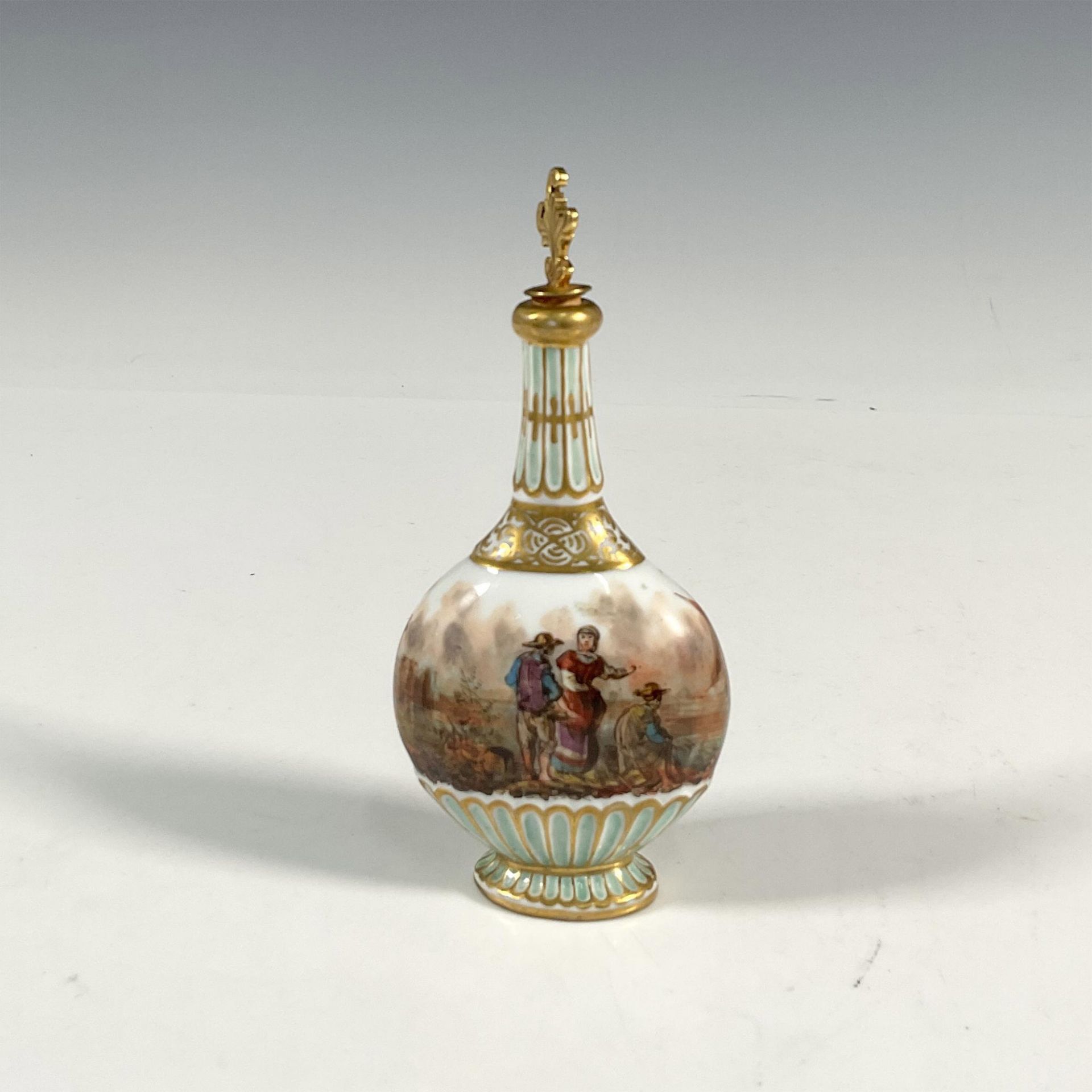 18th century Derby Porcelain Scent Bottle and Stopper - Image 4 of 5