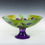 David Foglia Reverse Painted Violet Footed Bowl