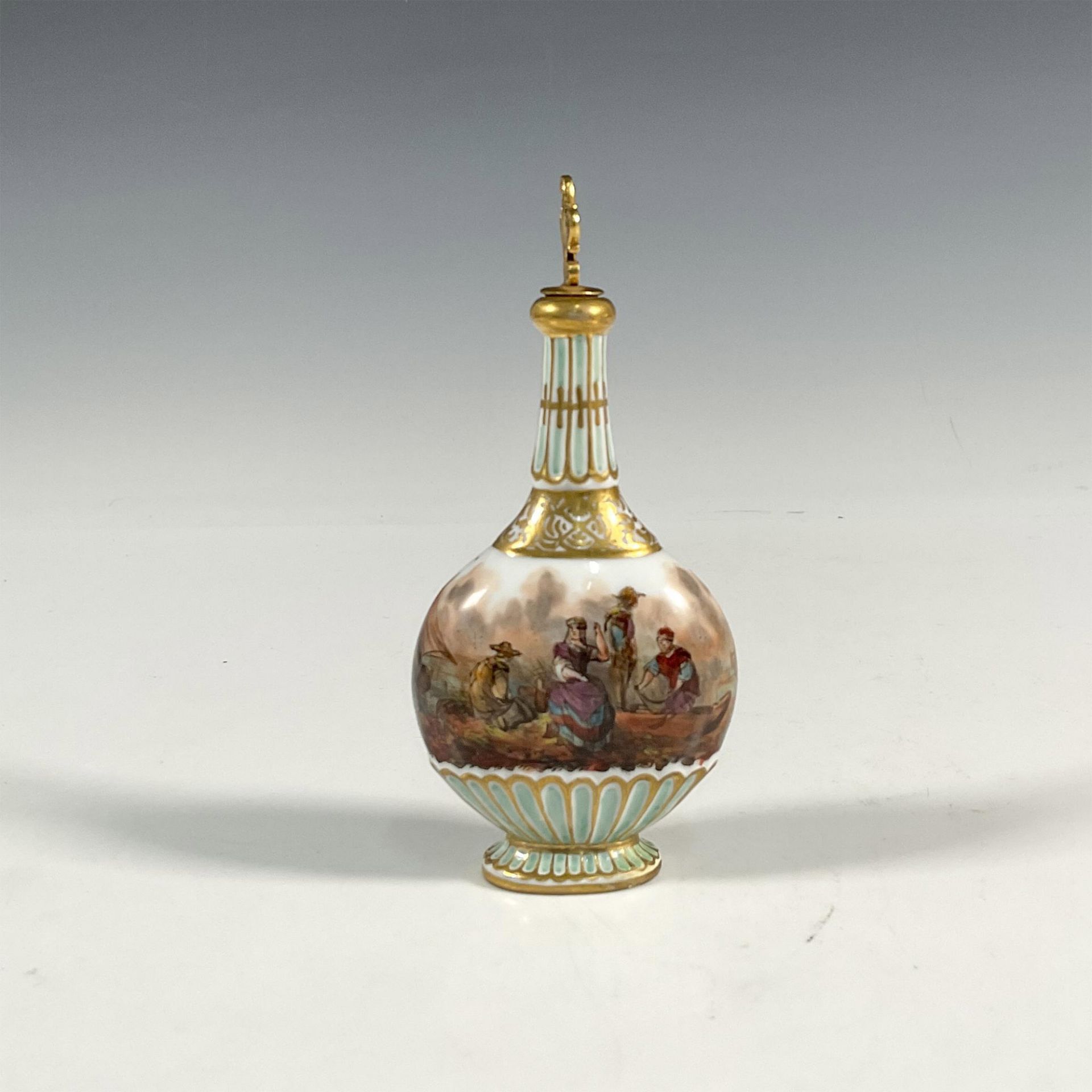 18th century Derby Porcelain Scent Bottle and Stopper - Image 3 of 5