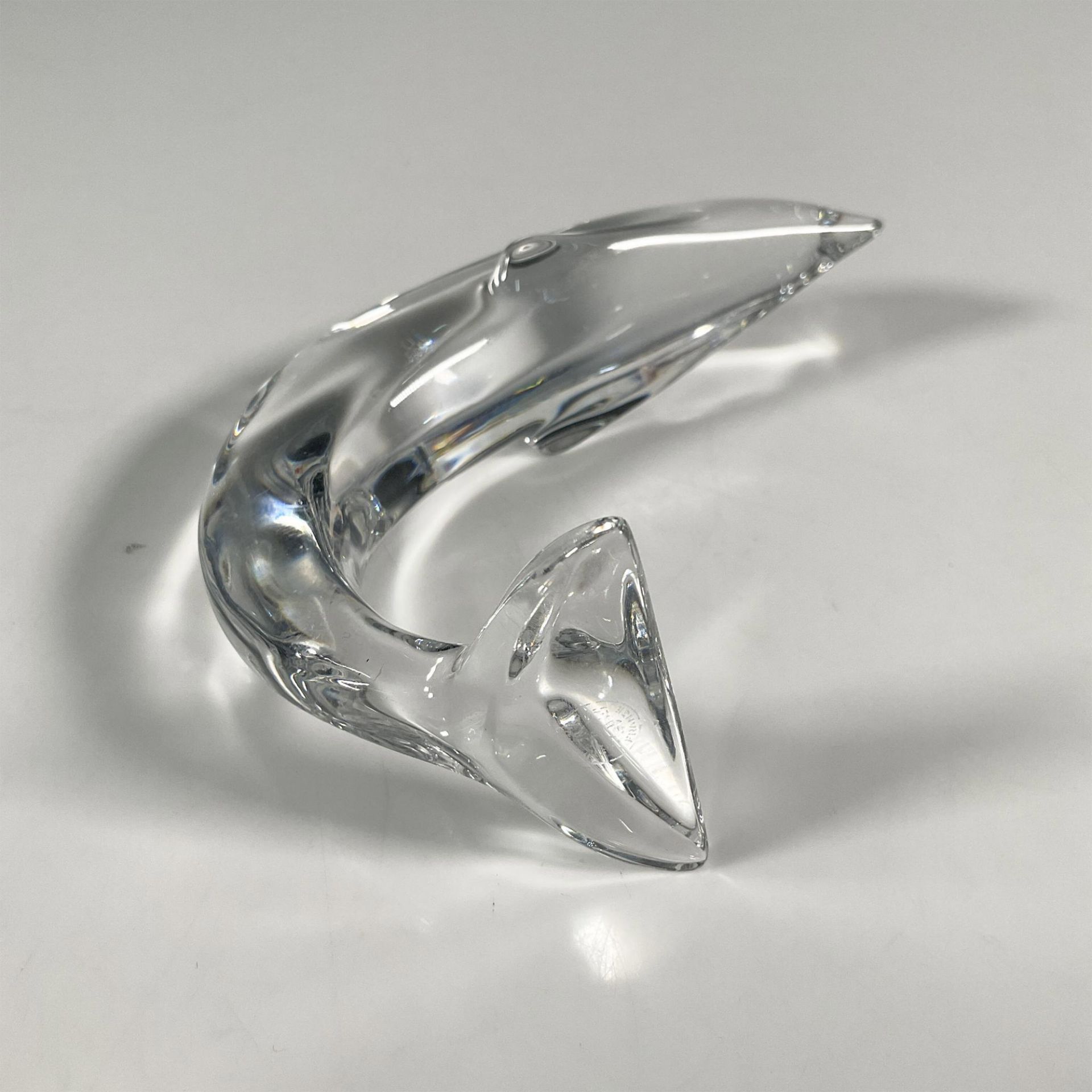 Baccarat Crystal Figurine, Dolphin - Image 2 of 3
