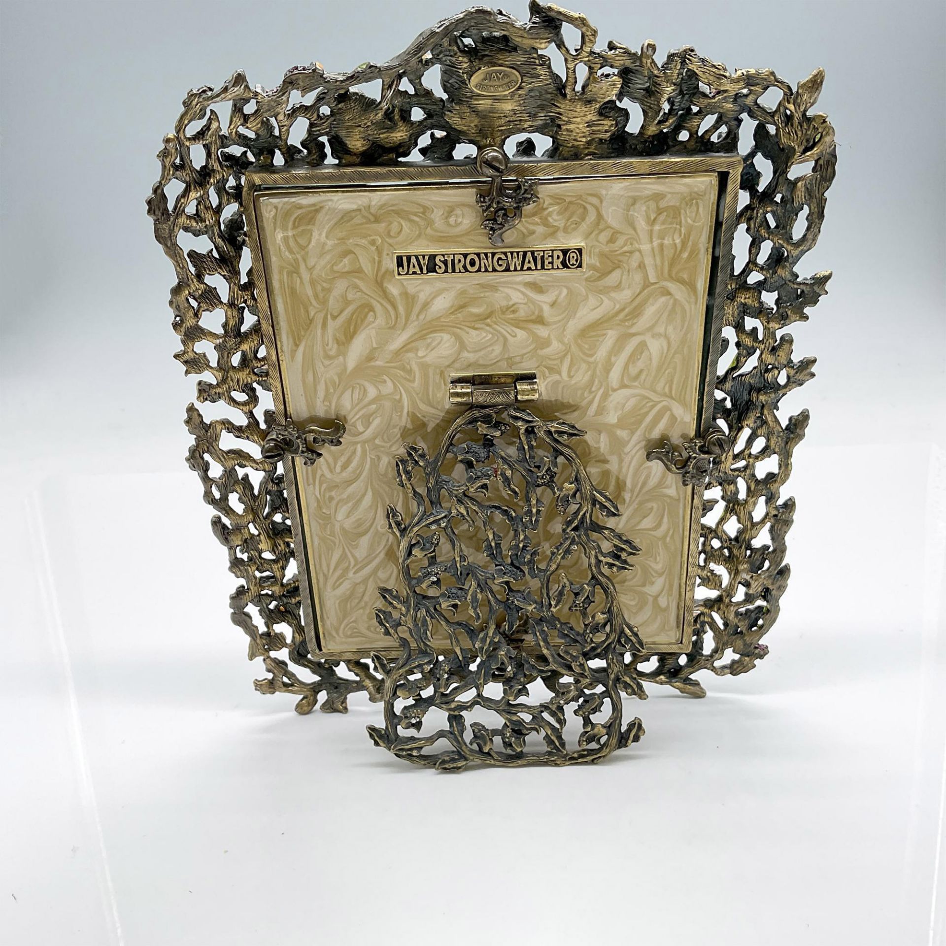 Jay Strongwater Enamel and Crystal Picture Frame - Image 2 of 3