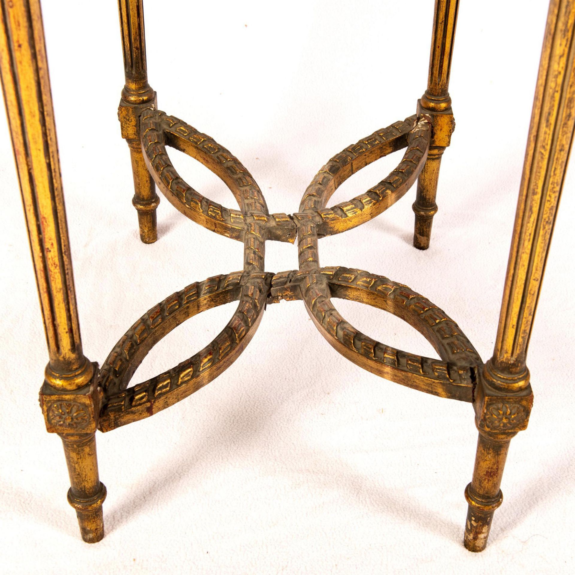 French Louis XVI Style Pietra Dura Side Table - Image 5 of 9