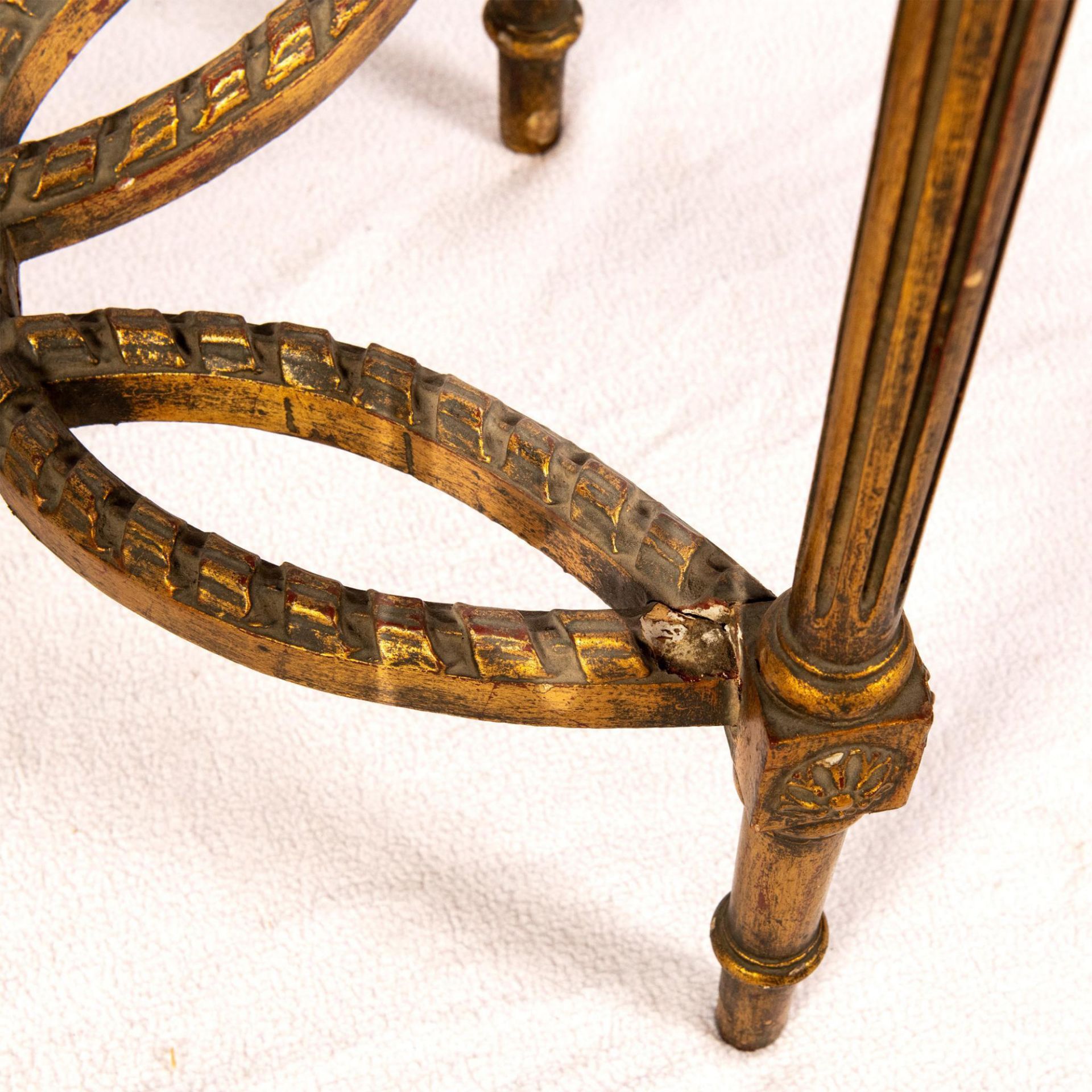 French Louis XVI Style Pietra Dura Side Table - Image 7 of 9