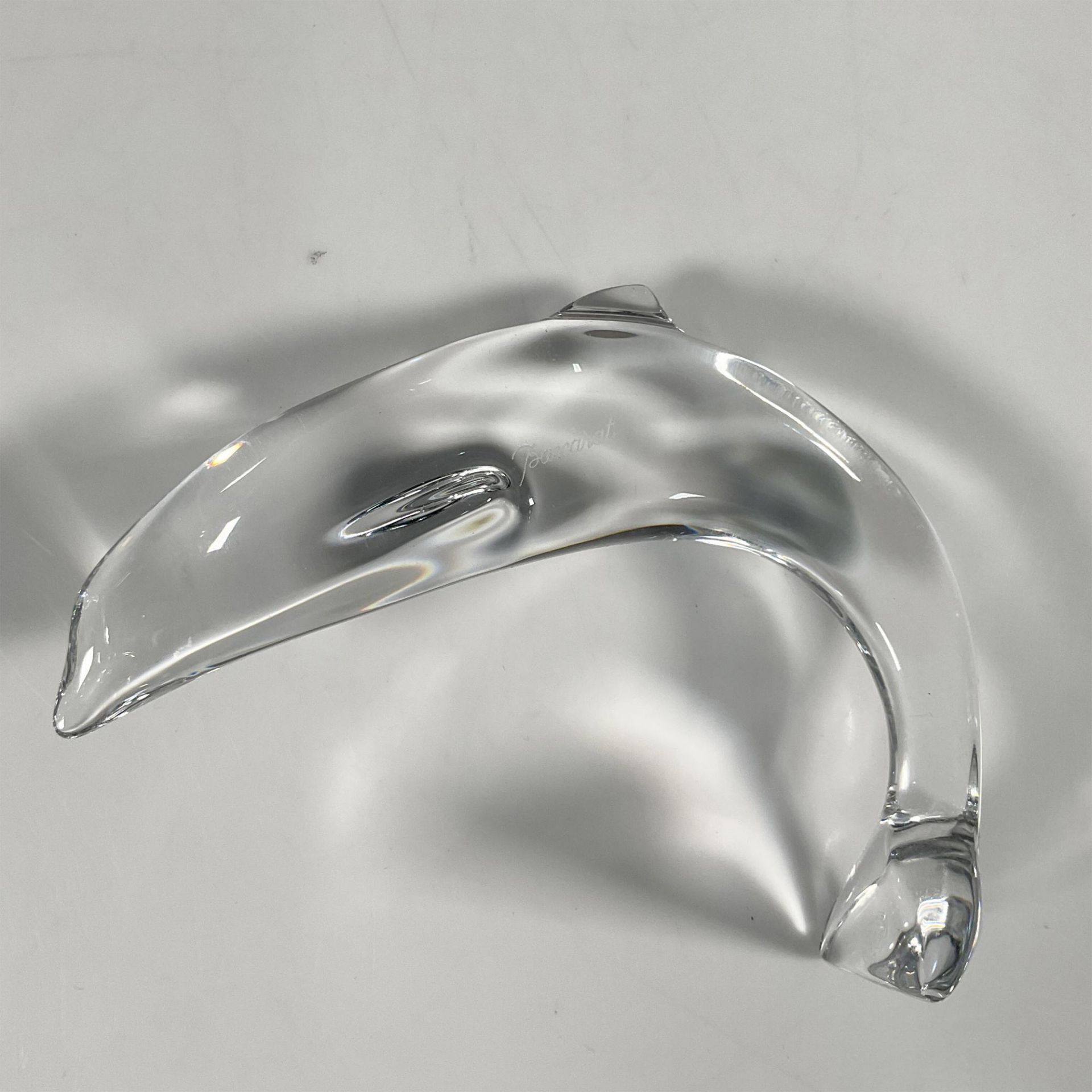 Baccarat Crystal Figurine, Dolphin - Image 3 of 3