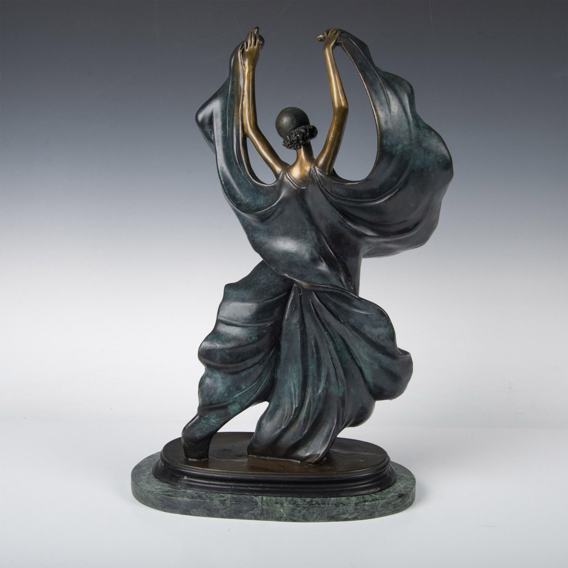 Louis Icart (After) Original Bronze Sculpture Dancer, Signed - Image 4 of 7
