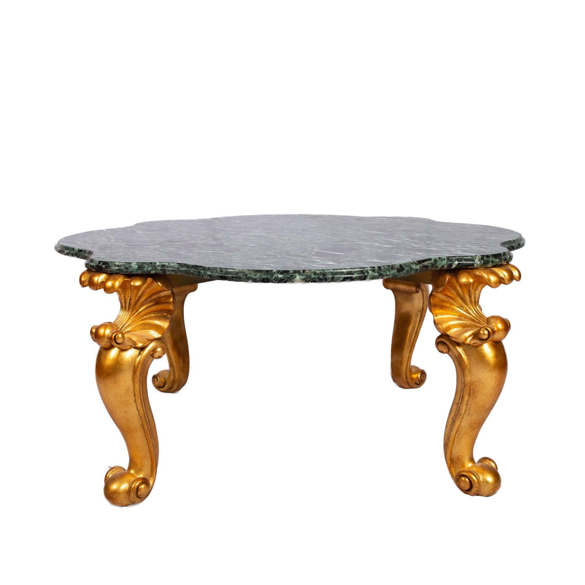 French Baroque Style Marble Coffee Table