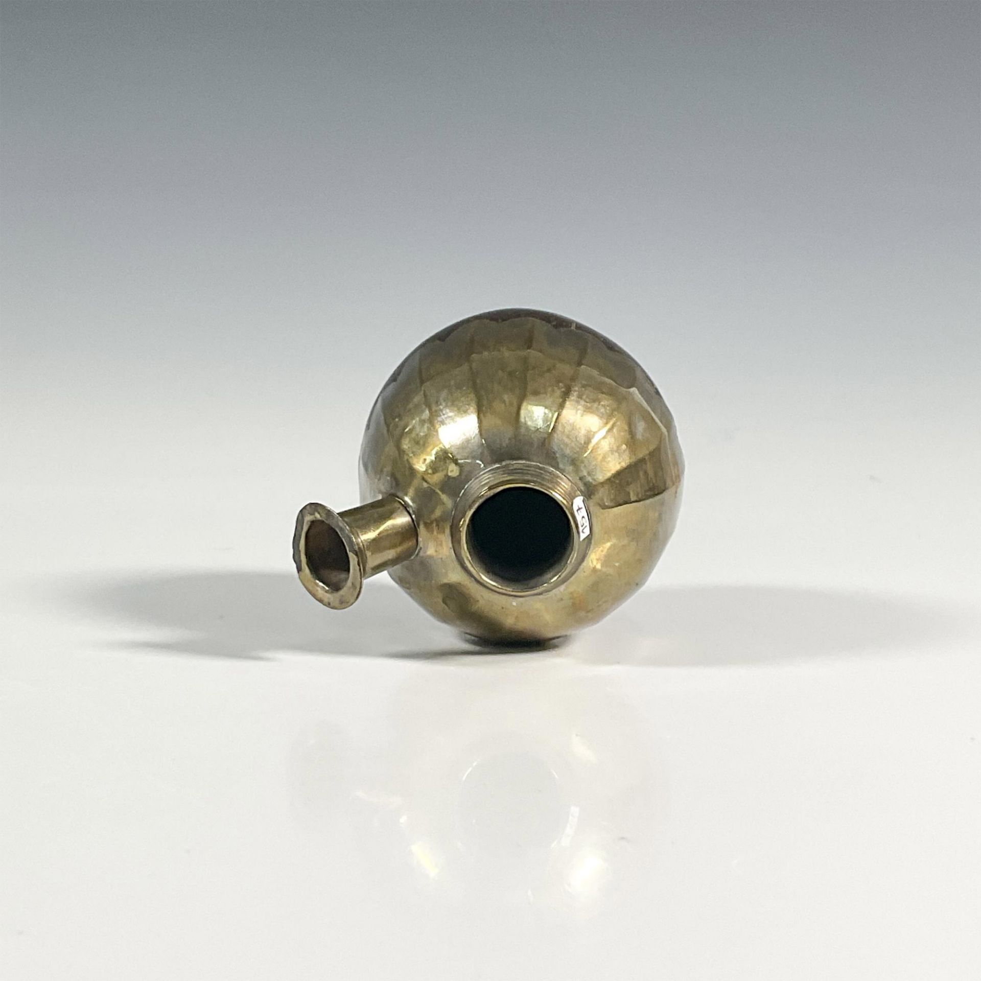 Coconut and Gold Metal Opium Pipe - Image 2 of 3