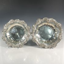 Pair of Robert Garrard English Silver Dishess