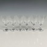 6pc Lalique Crystal Burgundy Wine Glasses, Frejus