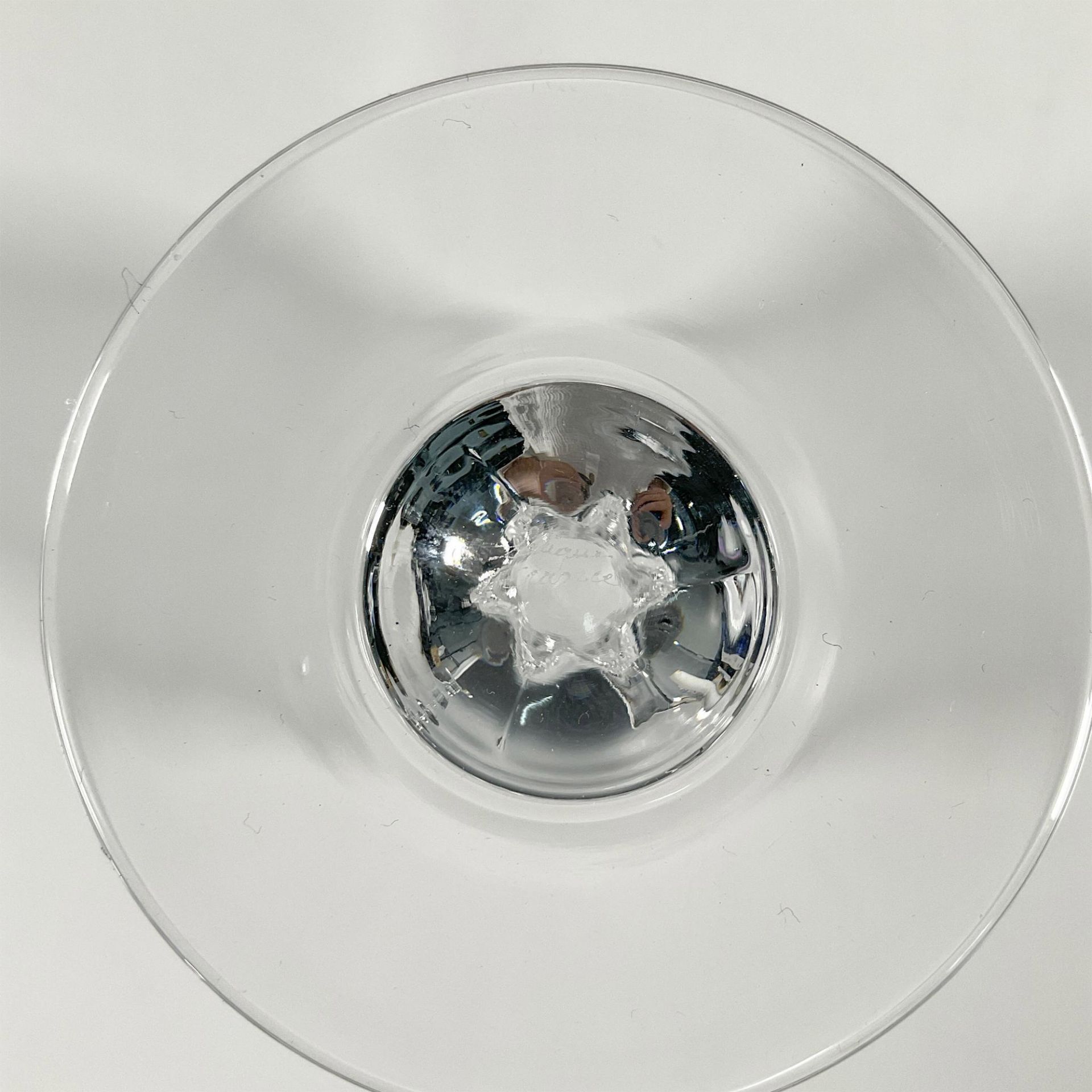 6pc Lalique Crystal Bordeaux Wine Glasses, Frejus - Image 4 of 4