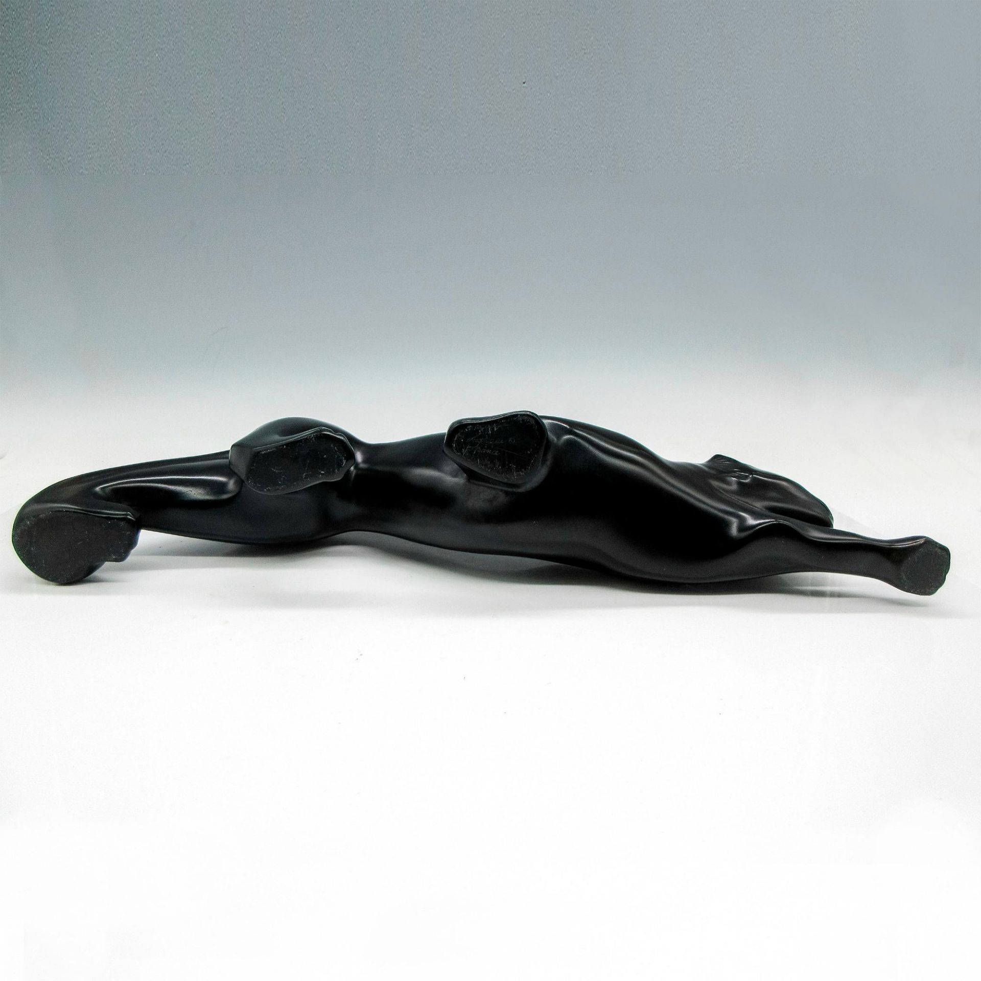 Marie-Claude Lalique (French, 1935-2003) Black Crystal Sculpture, Zeila Panther - Bild 3 aus 3