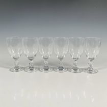6pc Lalique Crystal Water Goblets, Frejus
