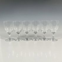 6pc Lalique Crystal Water Goblets, Frejus