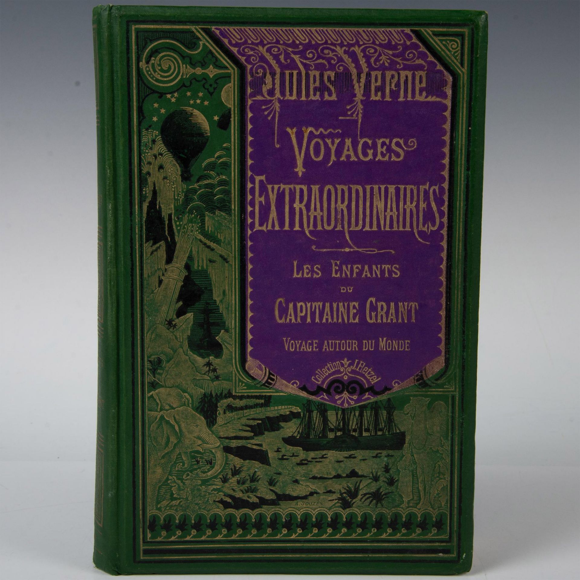 Jules Verne, Capitaine Grant, A La Banniere, Green & Purple